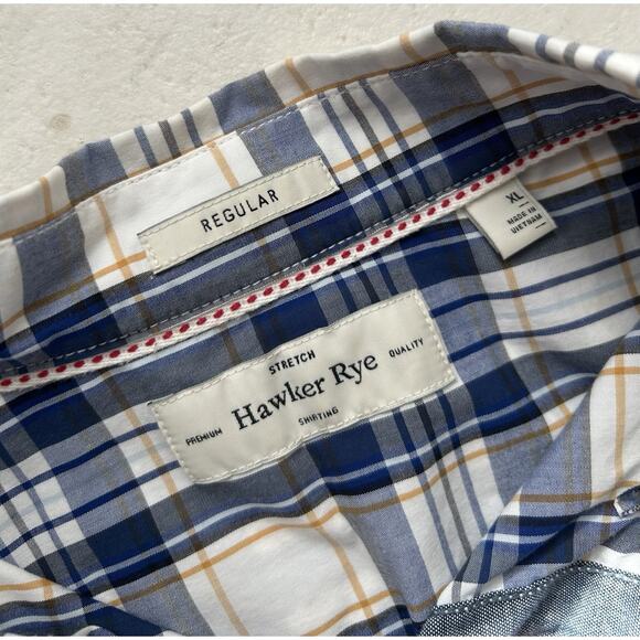 Hawker Rye Mens XL Plaid Long Sleeve Button Up Shirt Lot of 2 Slim Regular Fit - Picture 5 of 12